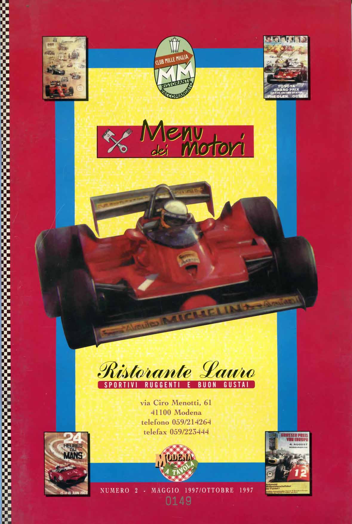 Photo of 1996-2016: Menu dei Motori Vent’anni di tradizione e passione!