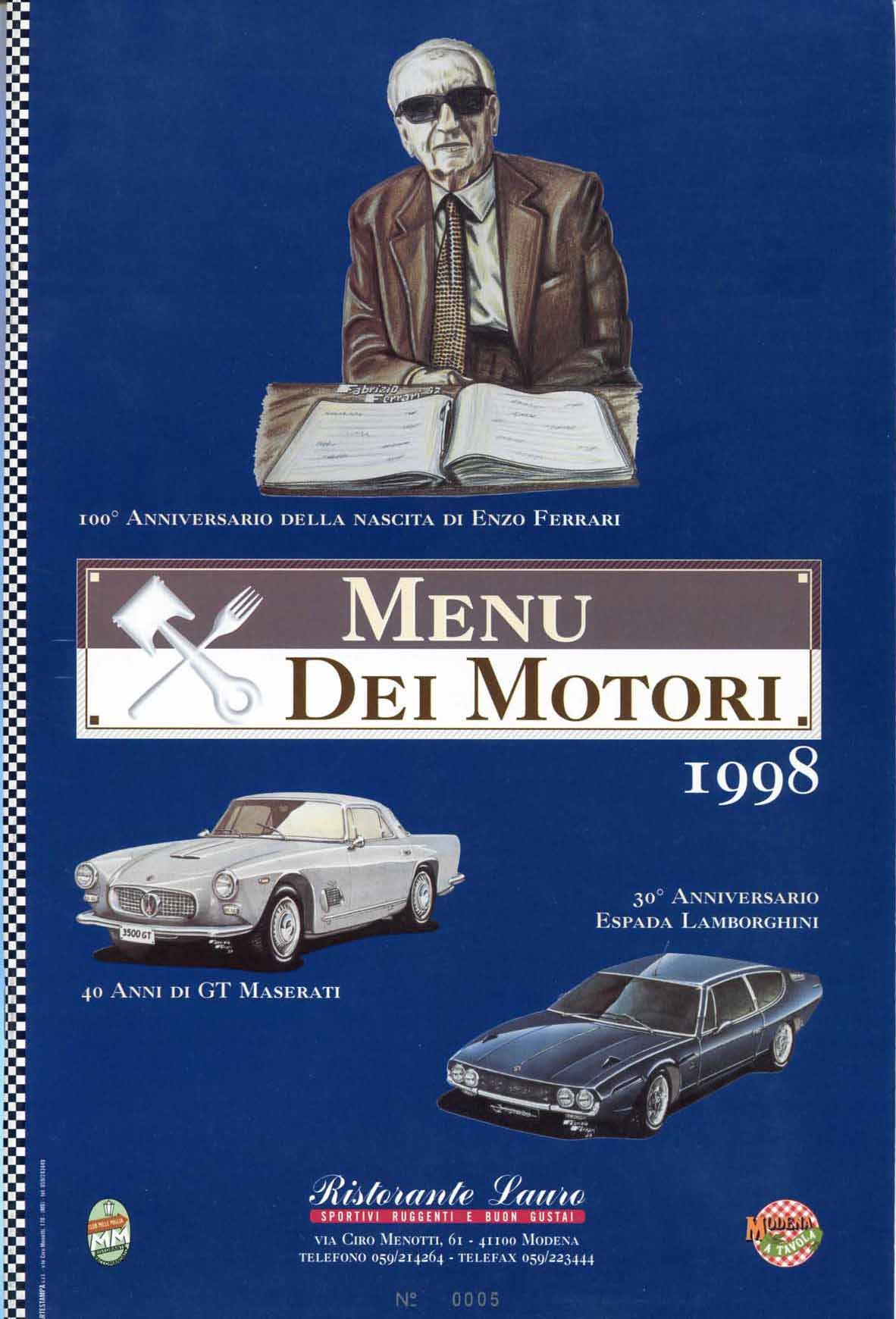 Photo of 1996-2016: Menu dei Motori Vent’anni di tradizione e passione! – Menu dei Motori 1998: diviene annuario!!!